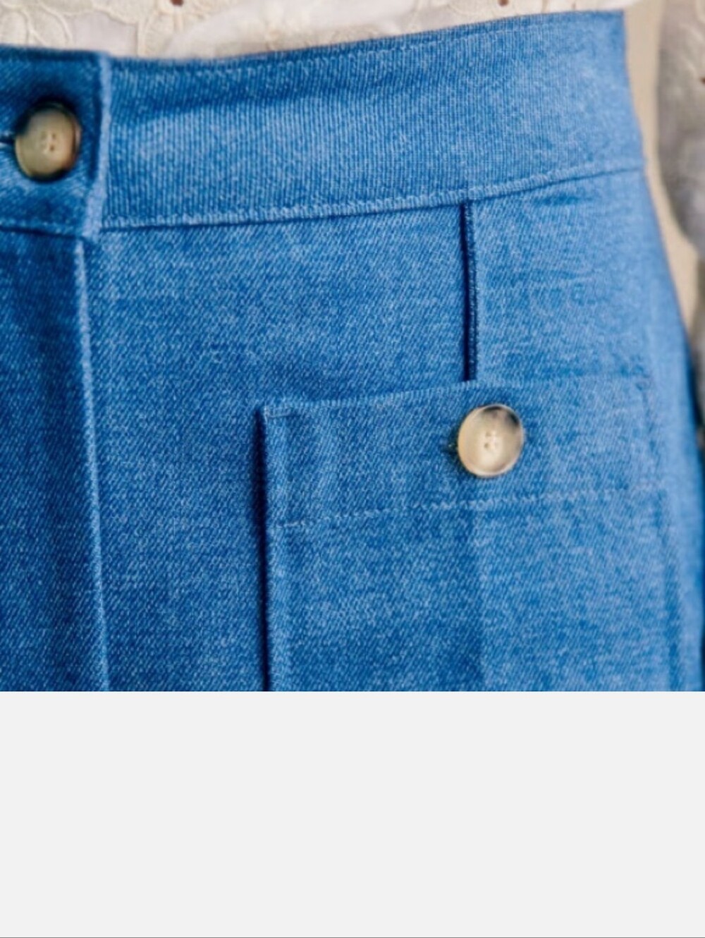 Sezane Emilio Blue Denim 38 NWT - Picture 6 of 6